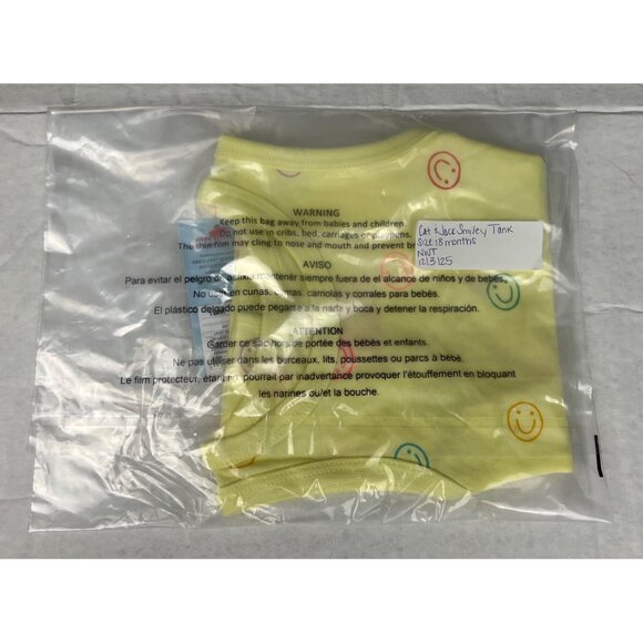 Cat & Jack Smiley Face Tank - Picture 8 of 8